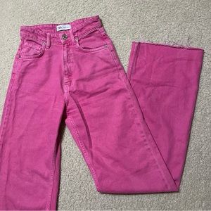 Pink Zara Jeans Size 0